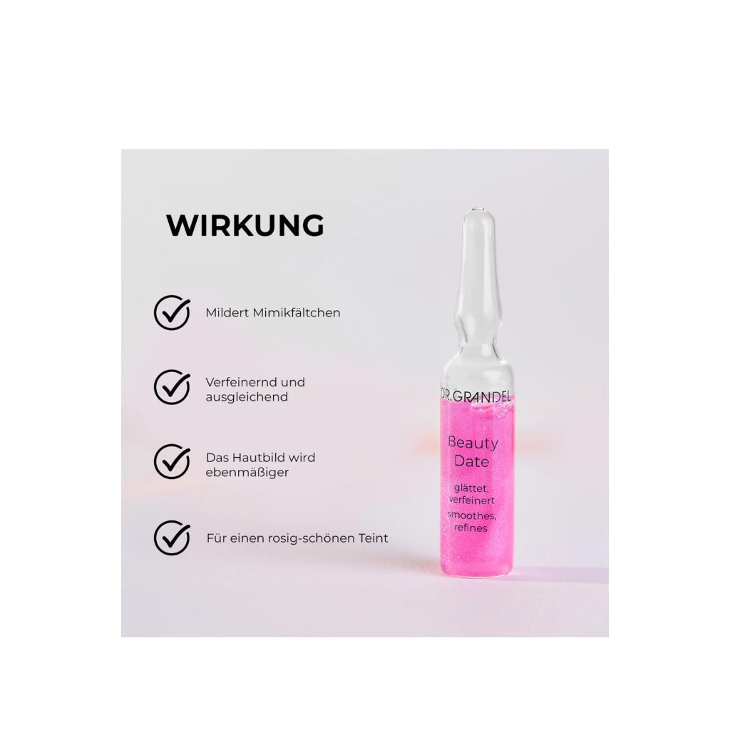Beauty Date Ampulle | 3x3ml
Dr. Grandel Wirkung