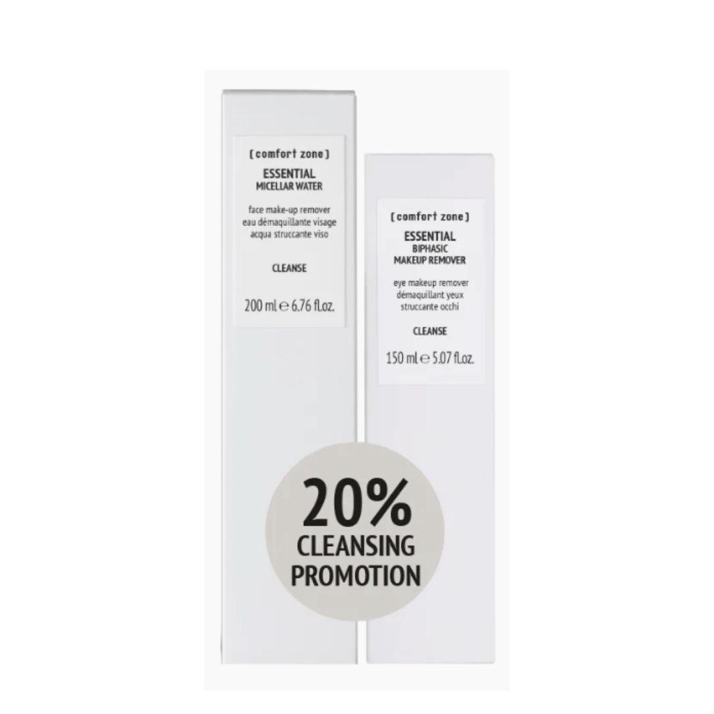 Comfort Zone Essential | Micellar Water & Biphasic Make-up Remover