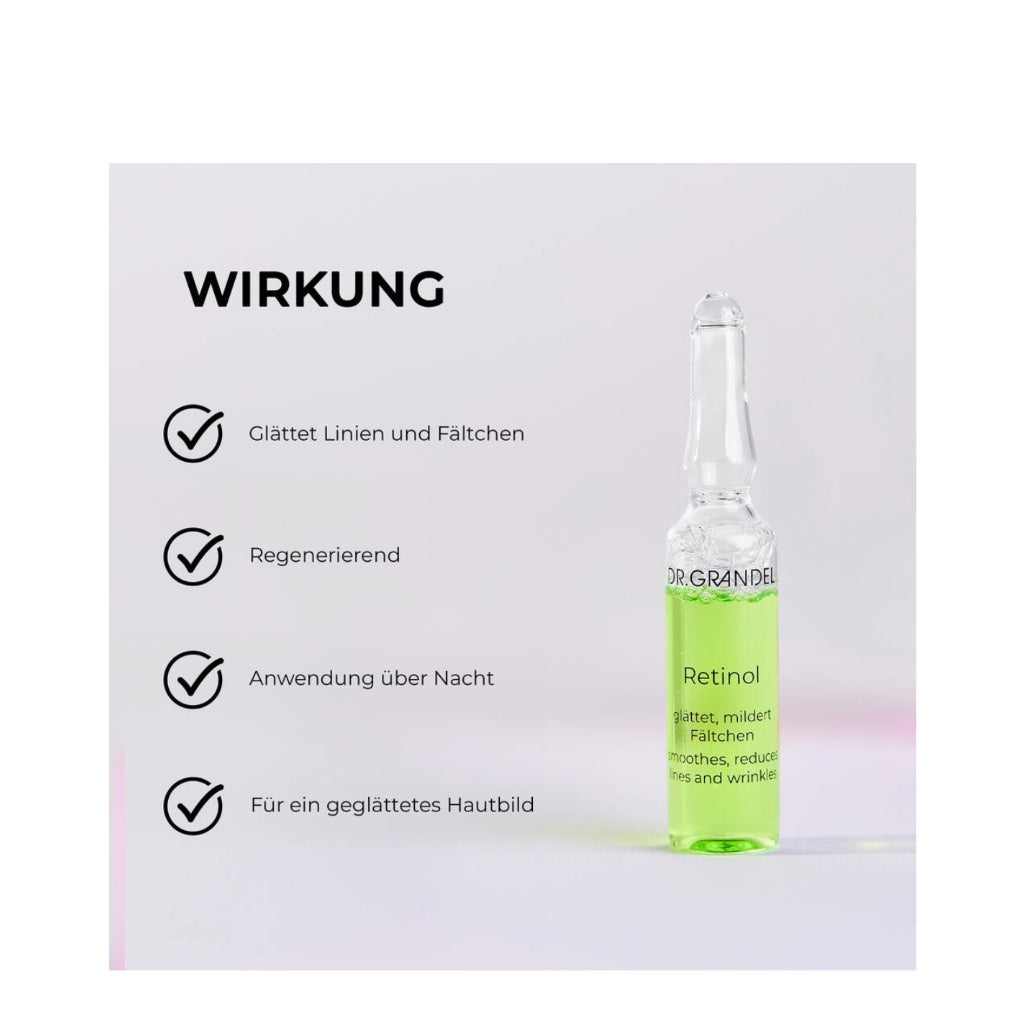 Retinol Ampulle | 3x3ml
Dr. Grandel Wirkung